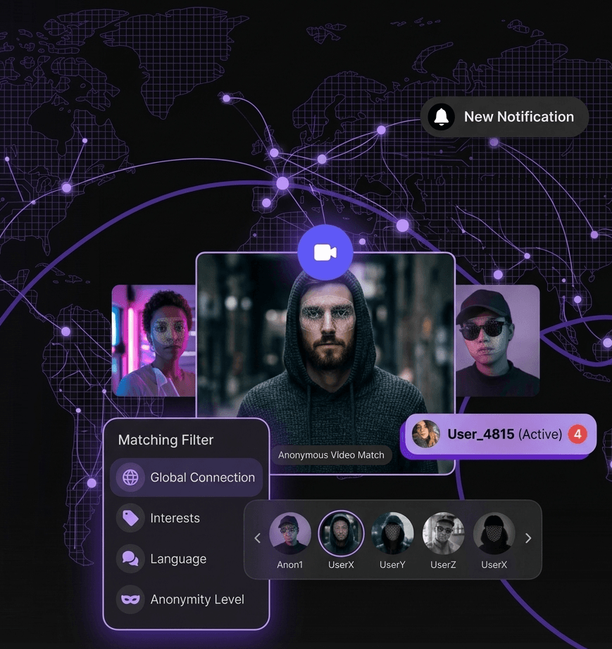 ShadowTalks App Interface Showcase